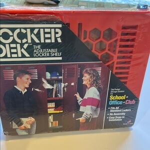 Locker Dek Adjustable Locker Shelf Vintage 1990 Orange